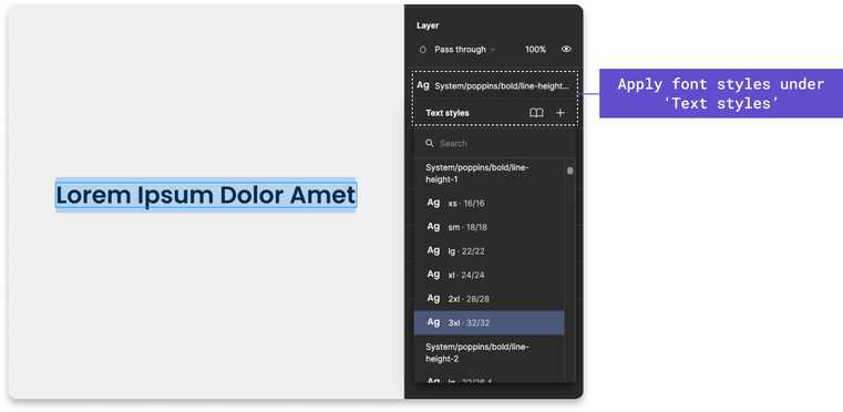 figma guide text styles